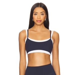 Layered Sports Bra in Navy